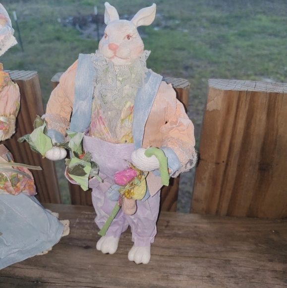 Handmade paper mache rabbits - Picture 3 of 12
